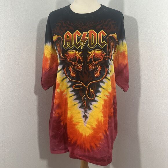 Liquid Blue Other - Liquid Blue T Shirt Men Extra Large AC DC Sympathy For The Devil Tie Dye 90s Y2K